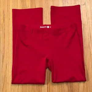 RED BETABRAND CLASSIC YOGA DRESS PANTS XL